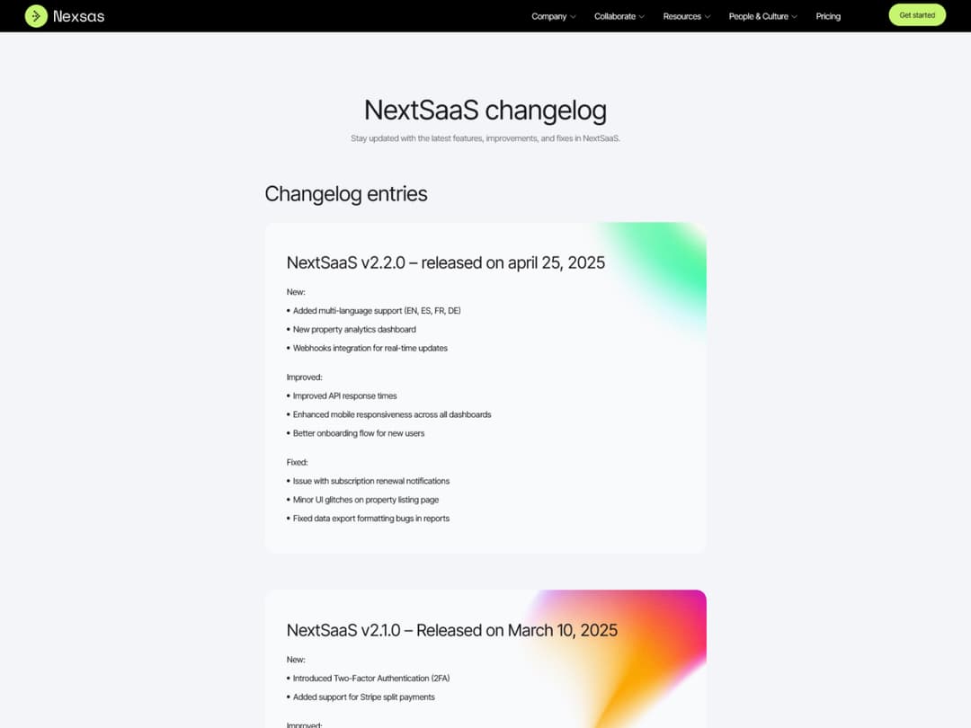 Changelog