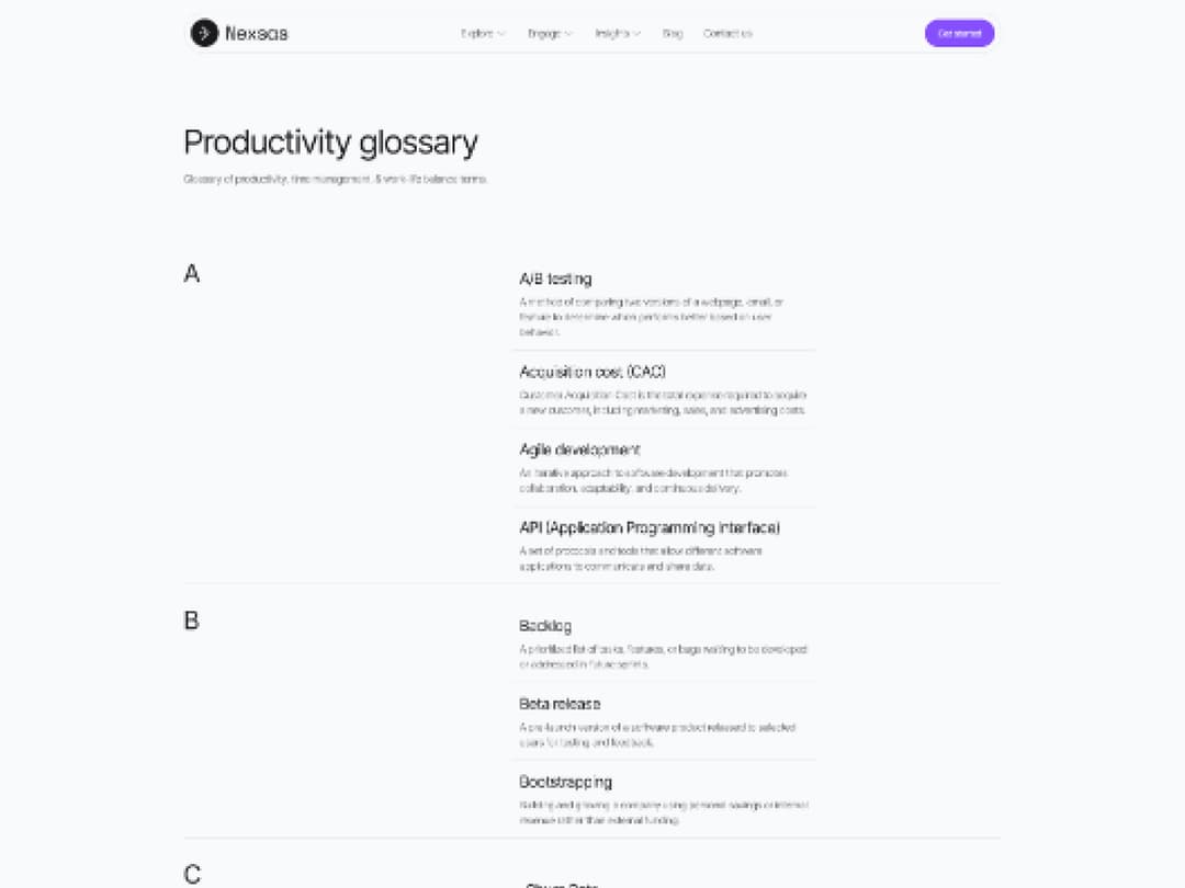 Glossary