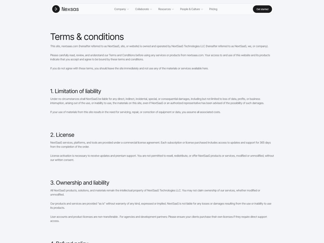 Terms & Conditions